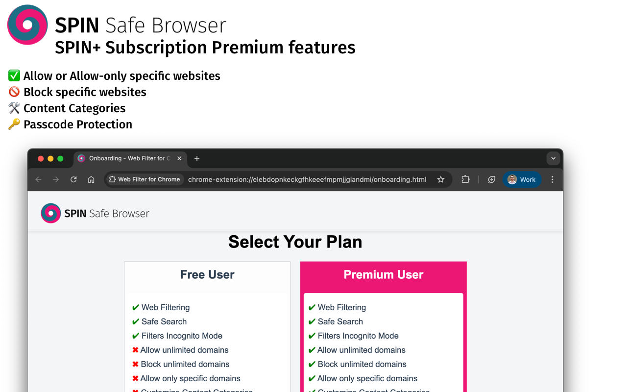 Web Filter for Chrome - 截图 2