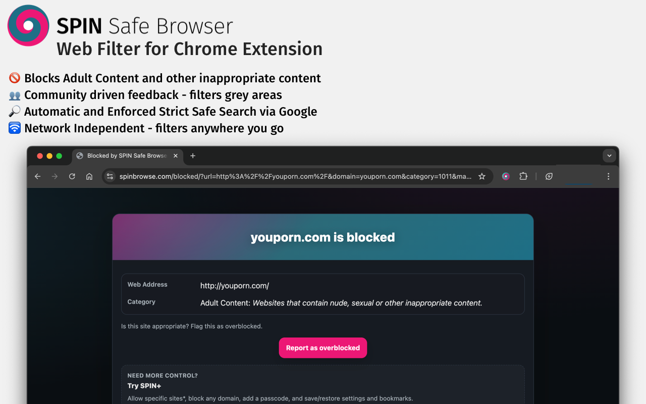 Web Filter for Chrome - 截图 3