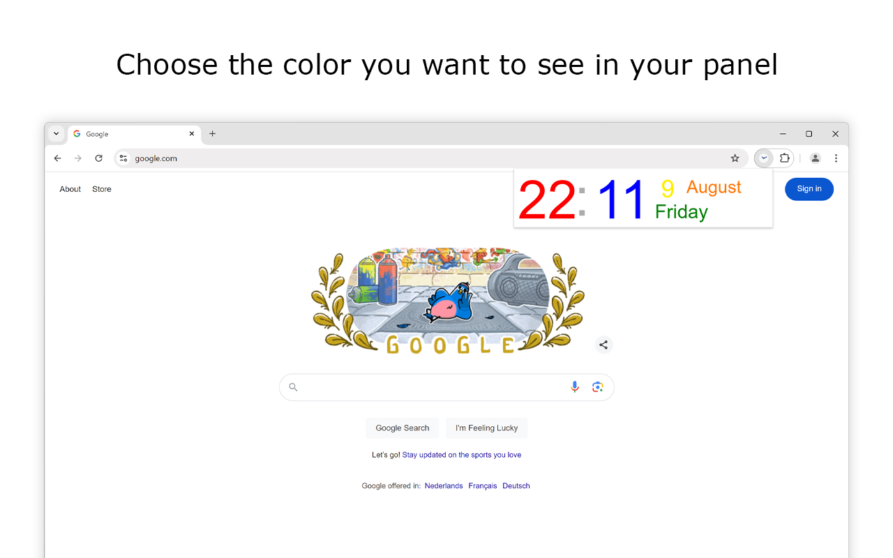 Date Today for Google Chrome - 截图 2