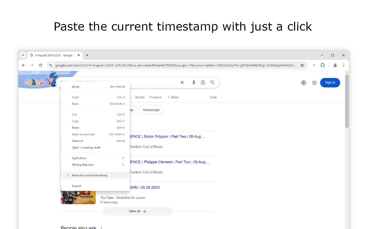 Date Today for Google Chrome - 截图 3