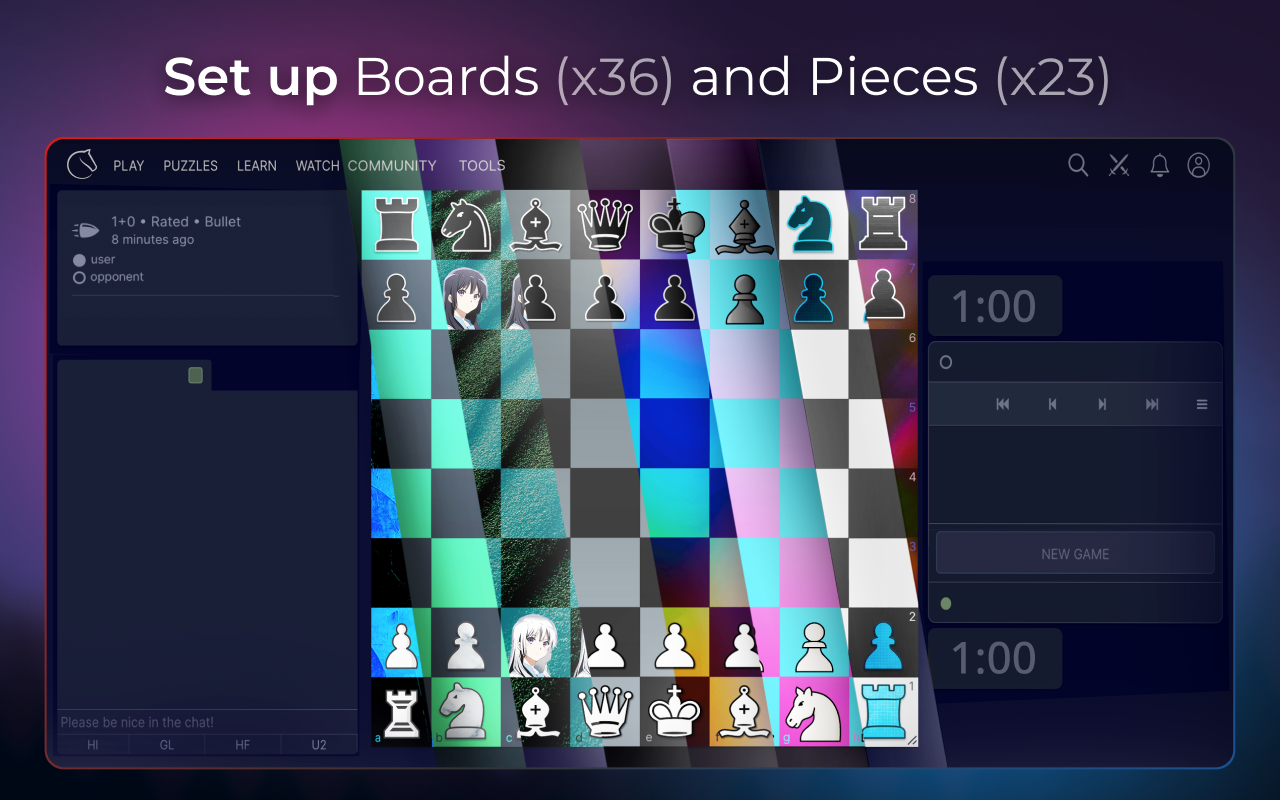 Lichess Custom Themes, Boards - LichessHelper - 截图 2