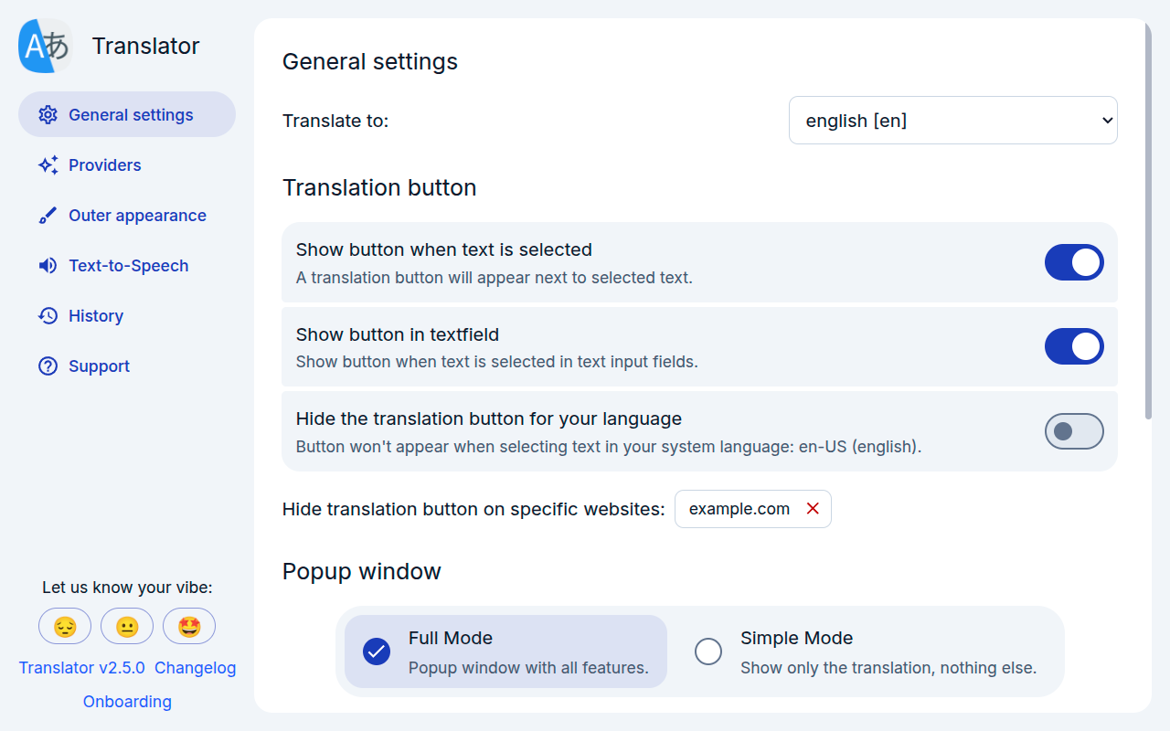 翻译器 - 翻译所选文本 - 截图 3