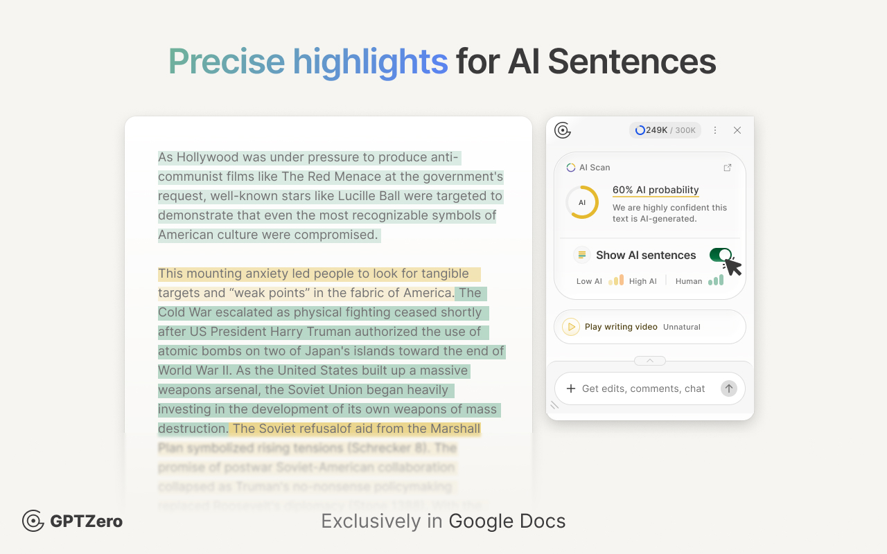 GPTZero: AI Detection & Writing Replay - 截图 3