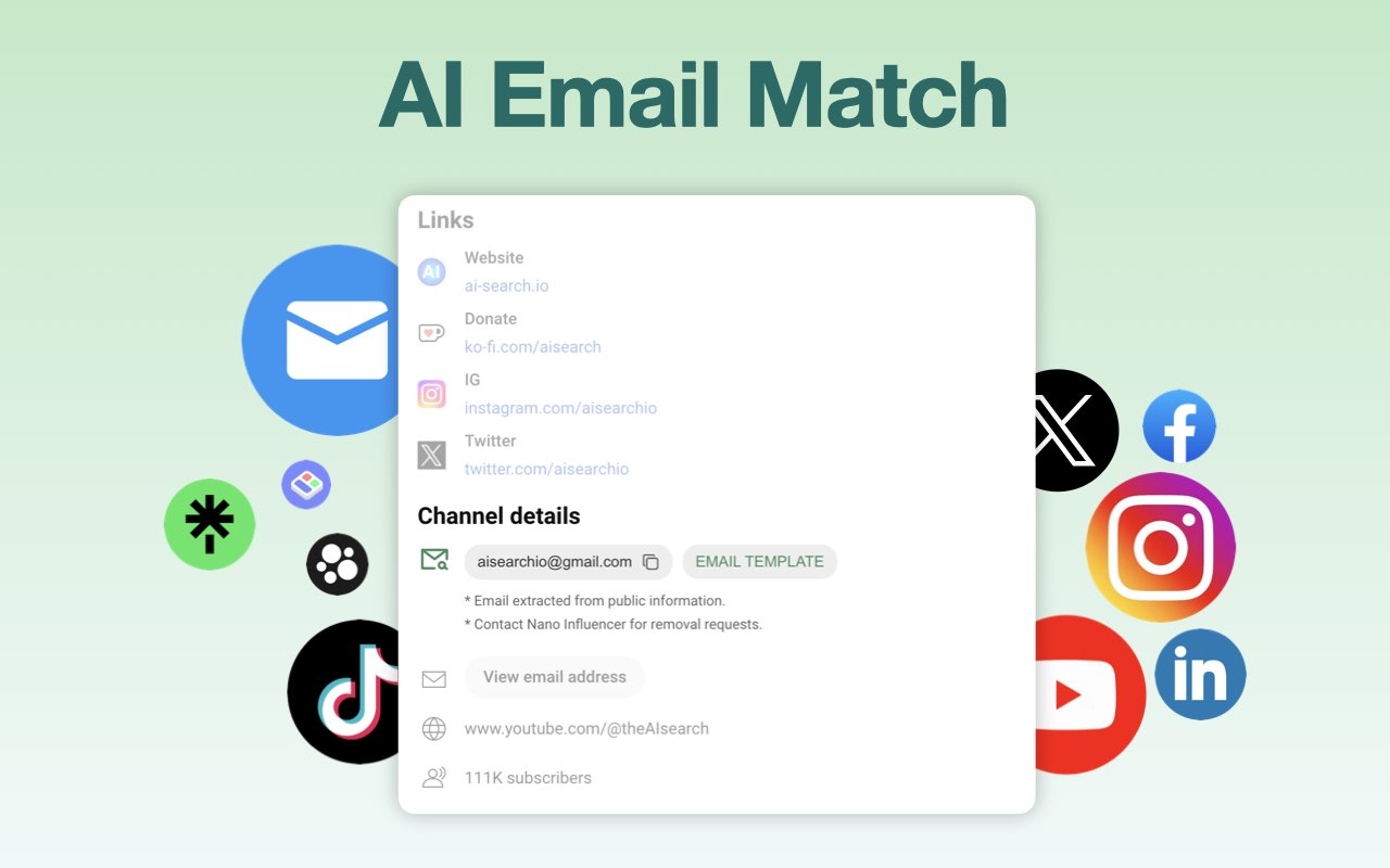 NanoInfluencer.ai - 网红数据分析平台，智能匹配相似达人 - 截图 3