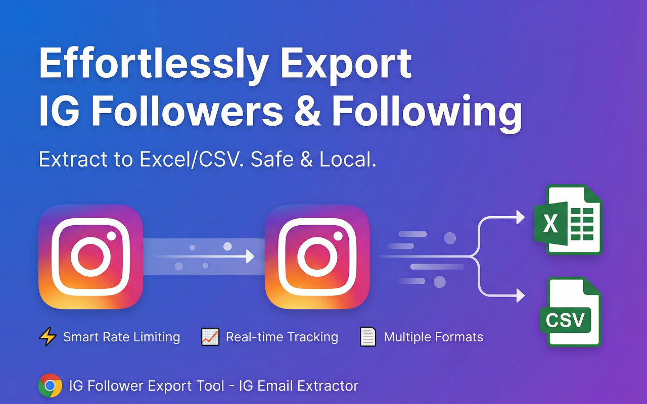 IG粉丝导出工具 : IG Follower Export Tool - 截图 3