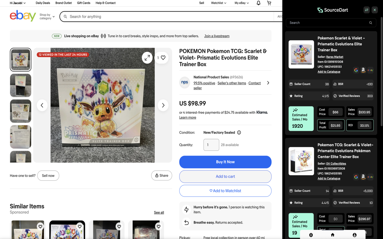 SourceDart: Walmart Sourcing for Sellers - 截图 2