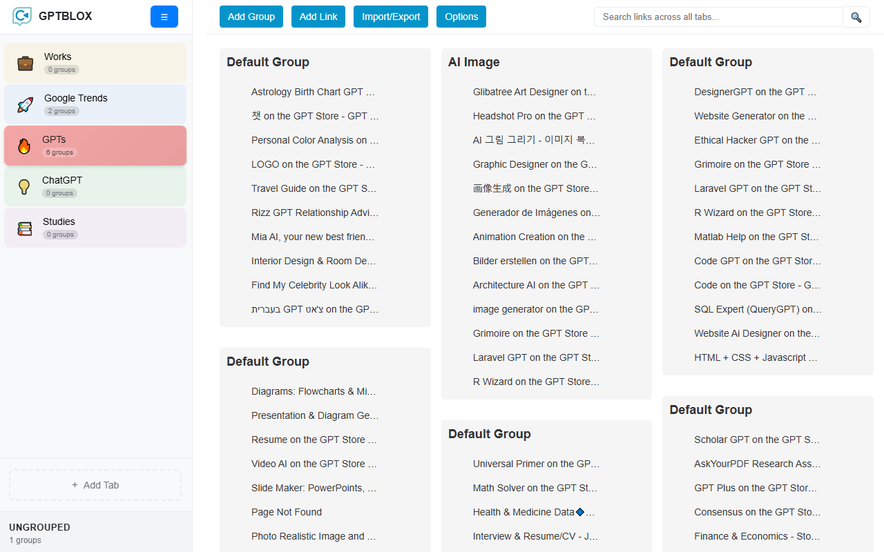 GPTBLOX 内容管理器 - ChatGPT 对话下载与网页收集器 - 截图 2