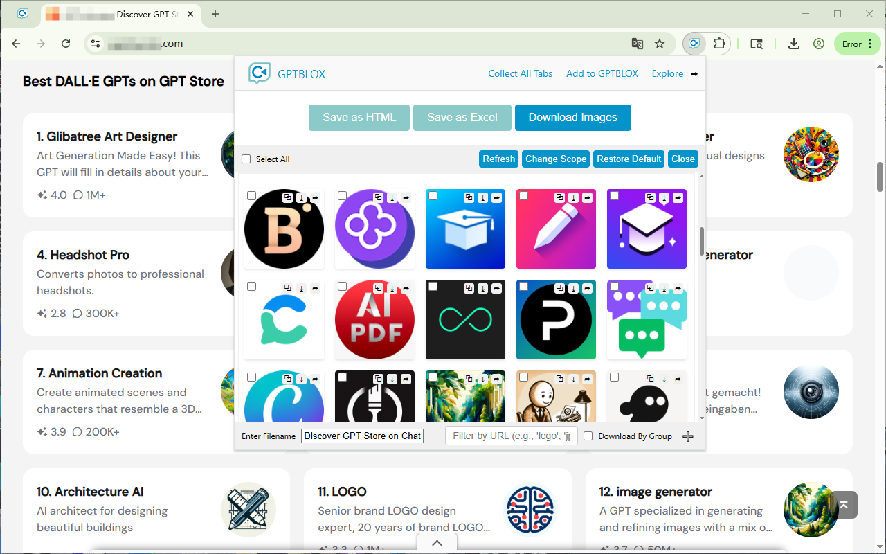 GPTBLOX 内容管理器 - ChatGPT 对话下载与网页收集器 - 截图 3
