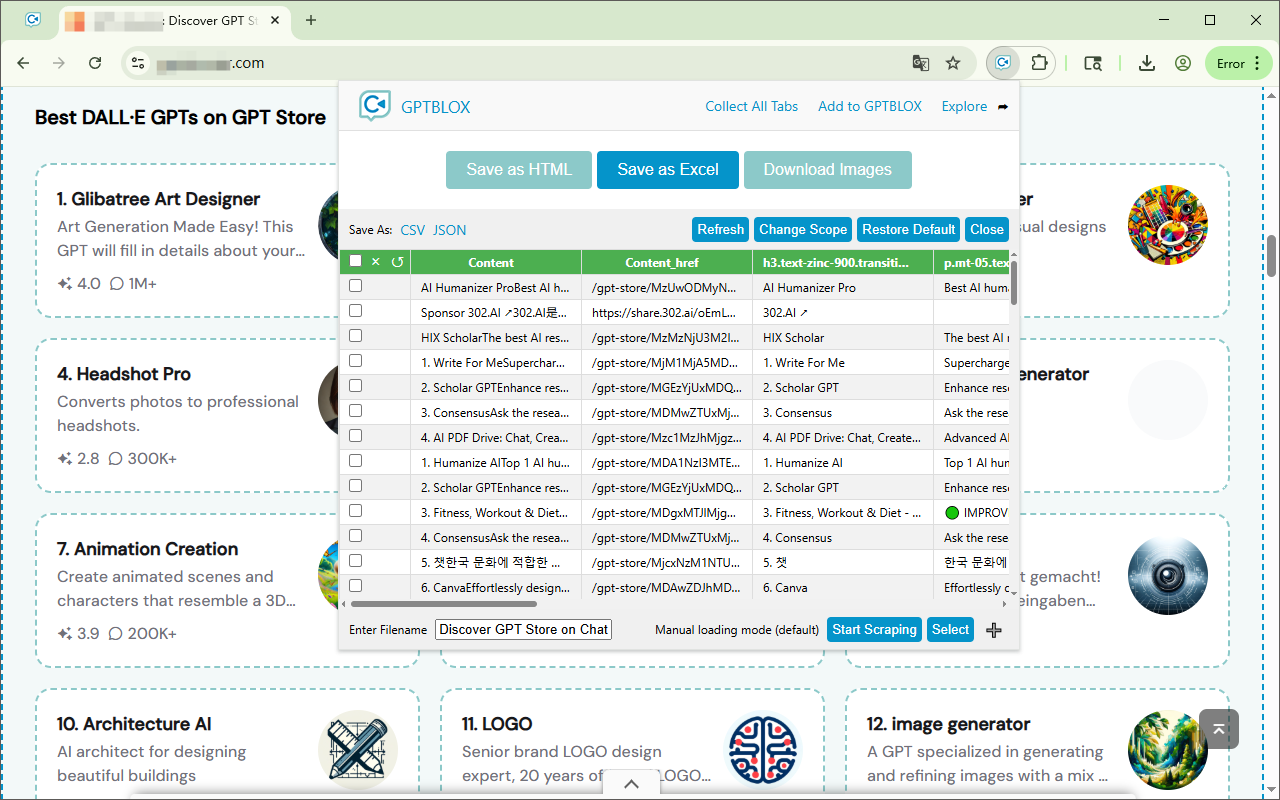GPTBLOX 内容管理器 - ChatGPT 对话下载与网页收集器 - 截图 5