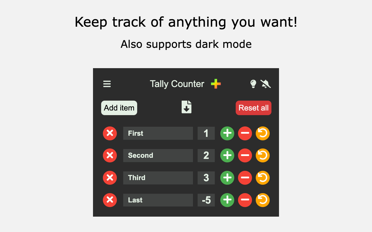 Tally counter - 截图 2