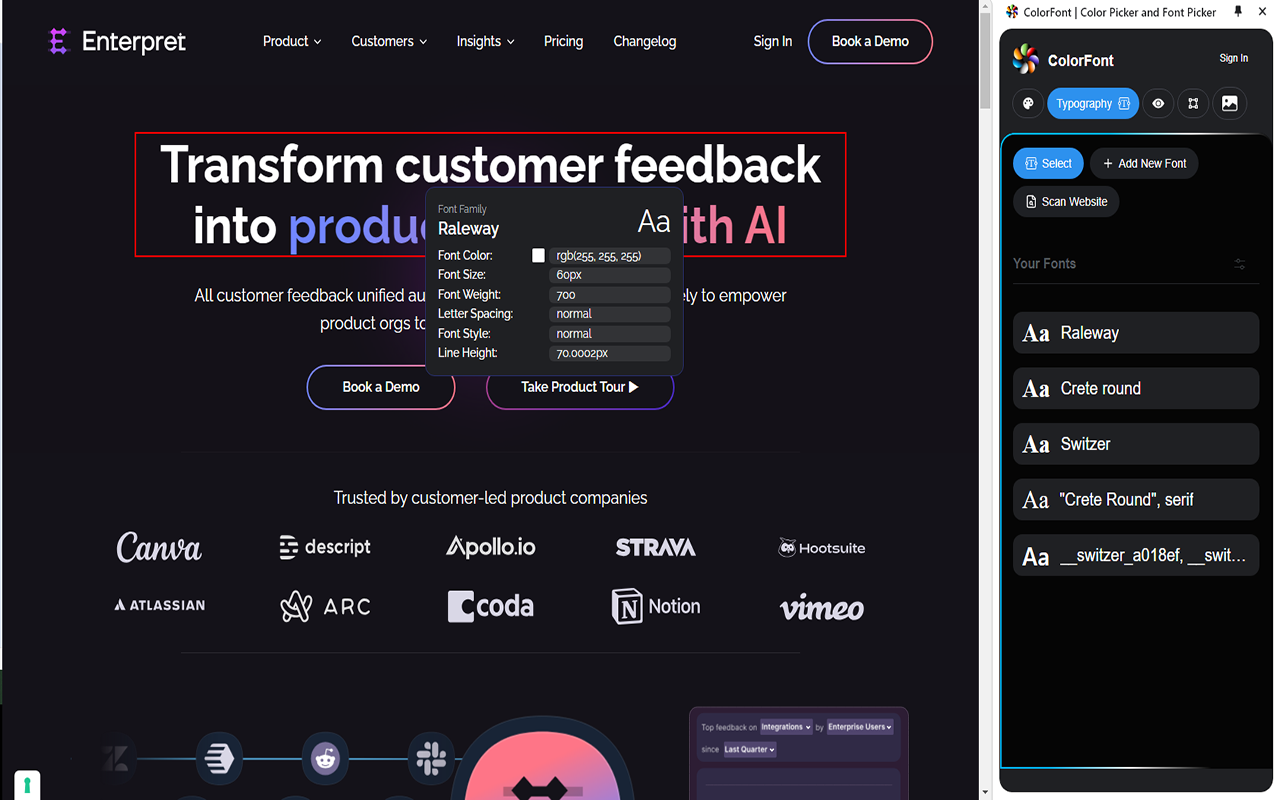 ColorFont | Color Picker and Font Picker - 截图 3