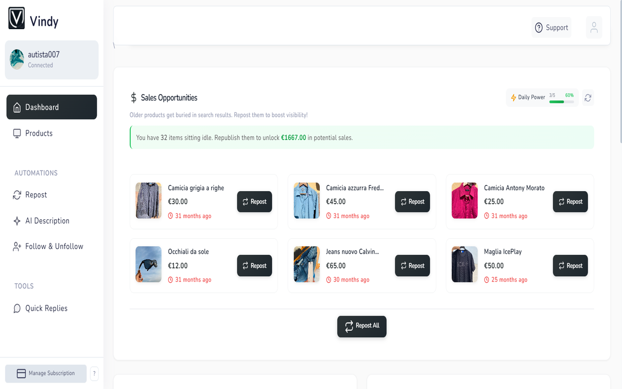 Vindy | Boost Vinted Sales - 截图 5