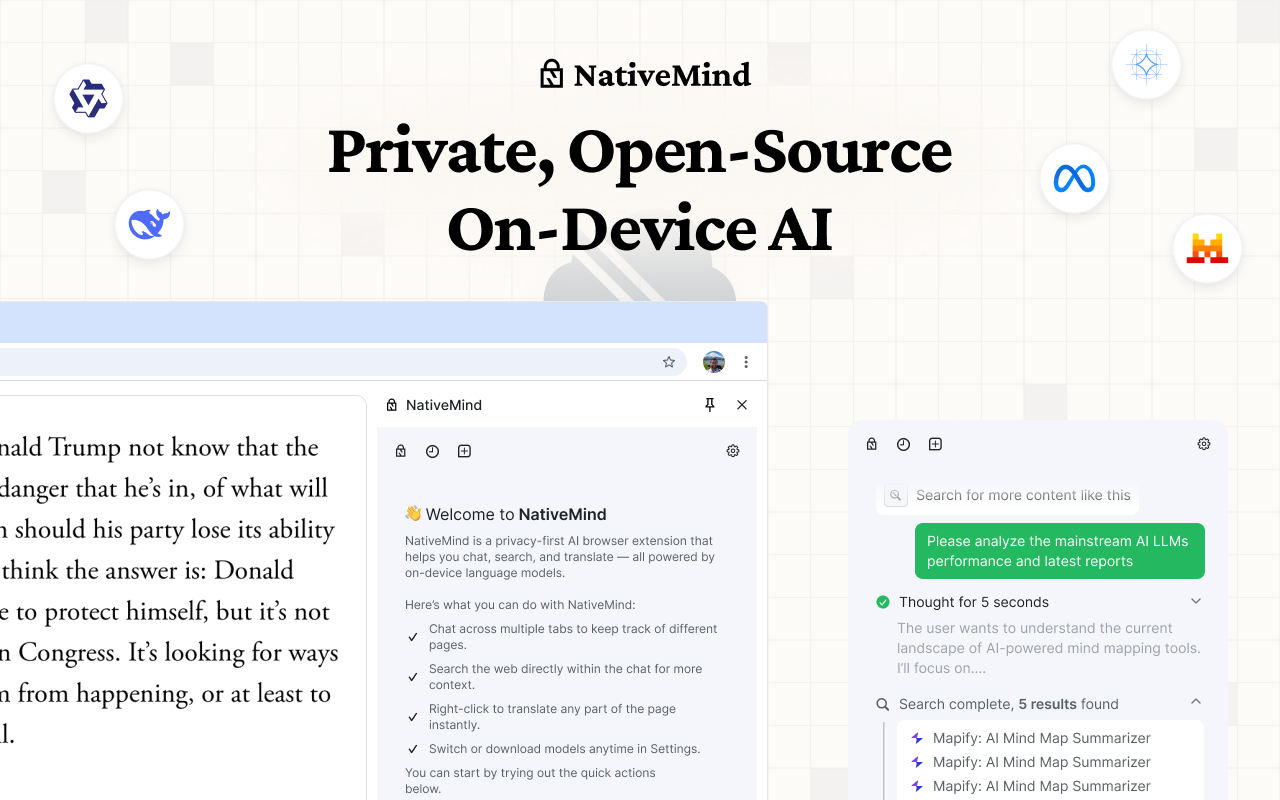 NativeMind: Your fully private, open-source, on-device AI assistant - 截图 2