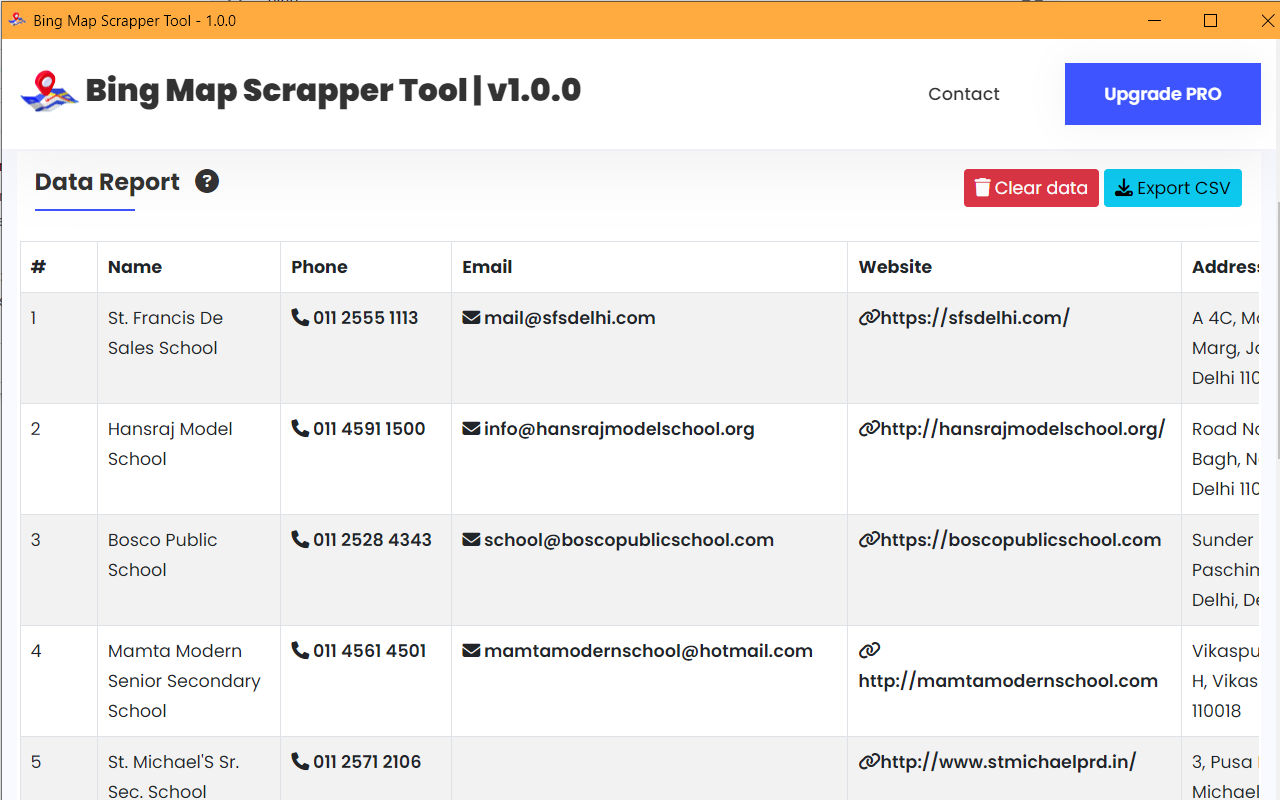 Bing Map Scraper Tool – Extract Business Listings & Leads - 截图 2