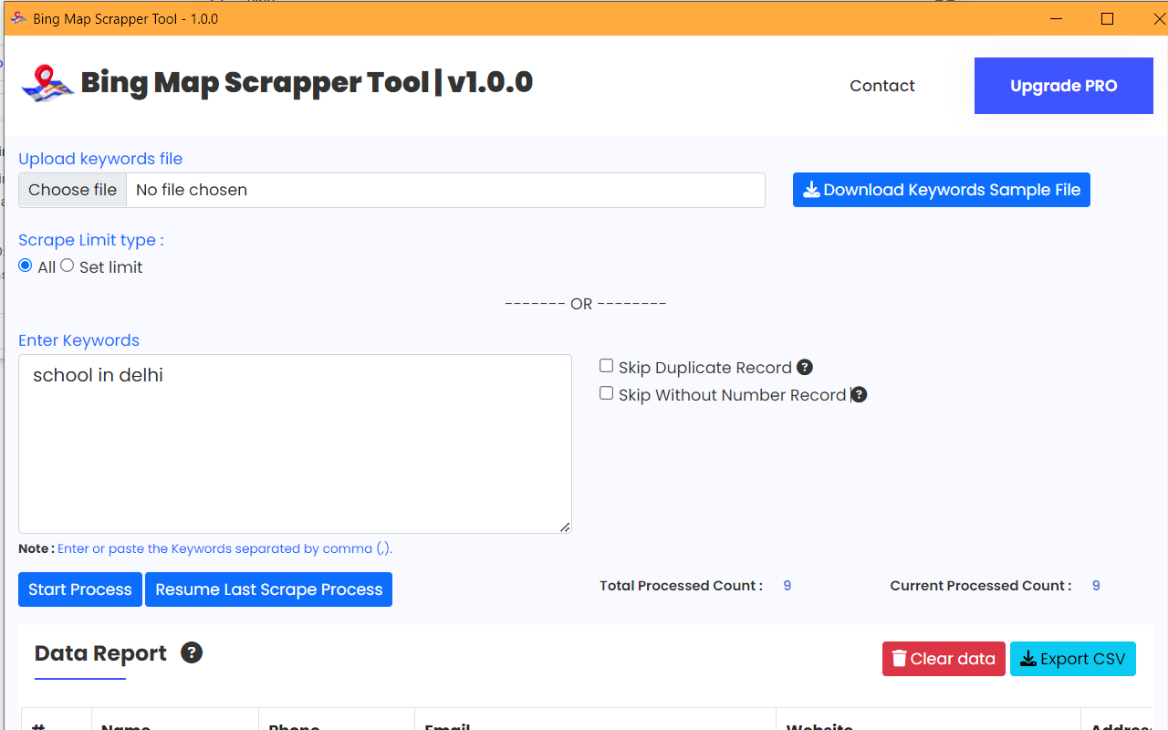 Bing Map Scraper Tool – Extract Business Listings & Leads - 截图 5