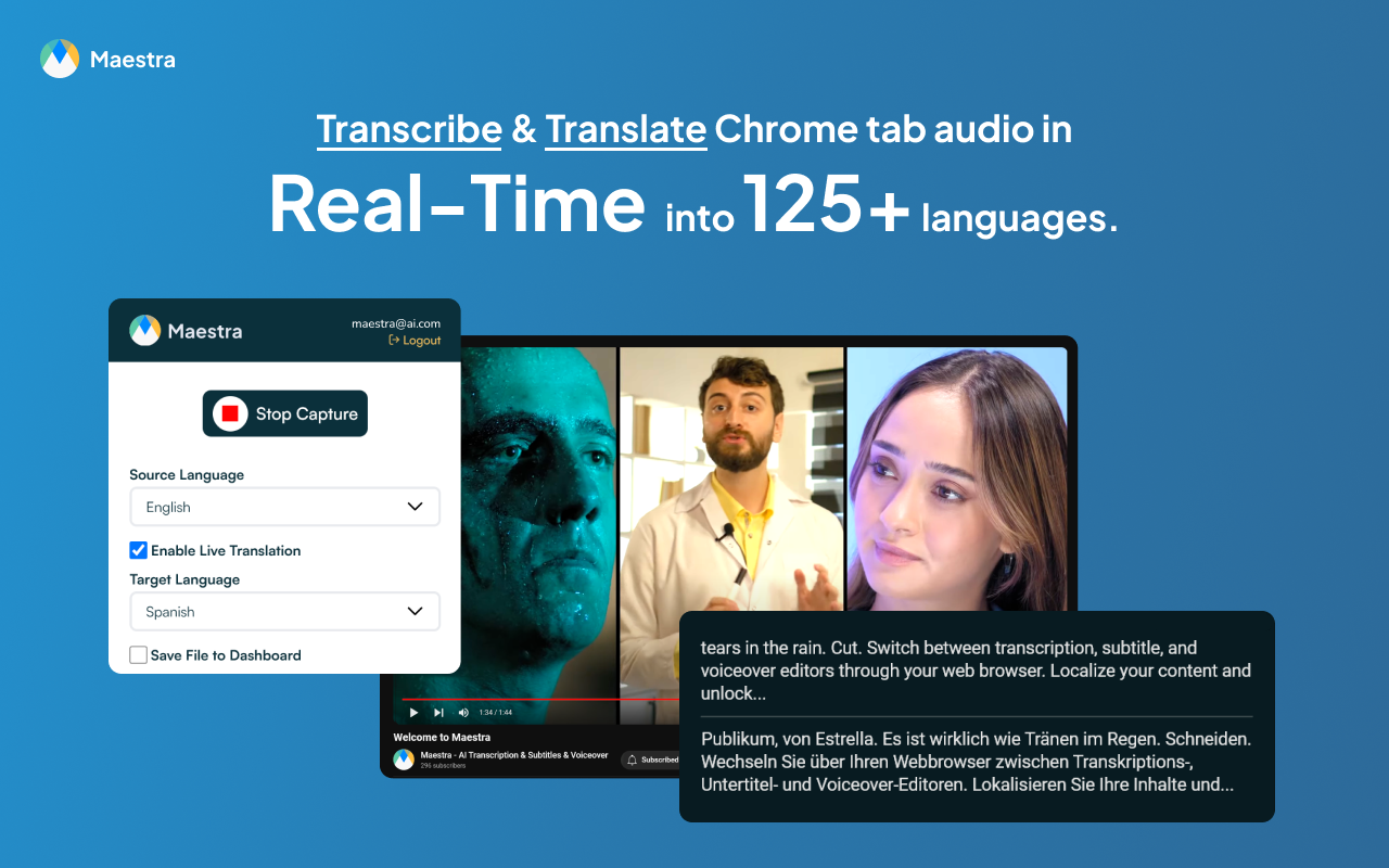 Live Voice Translation & Transcription | Maestra - 截图 2