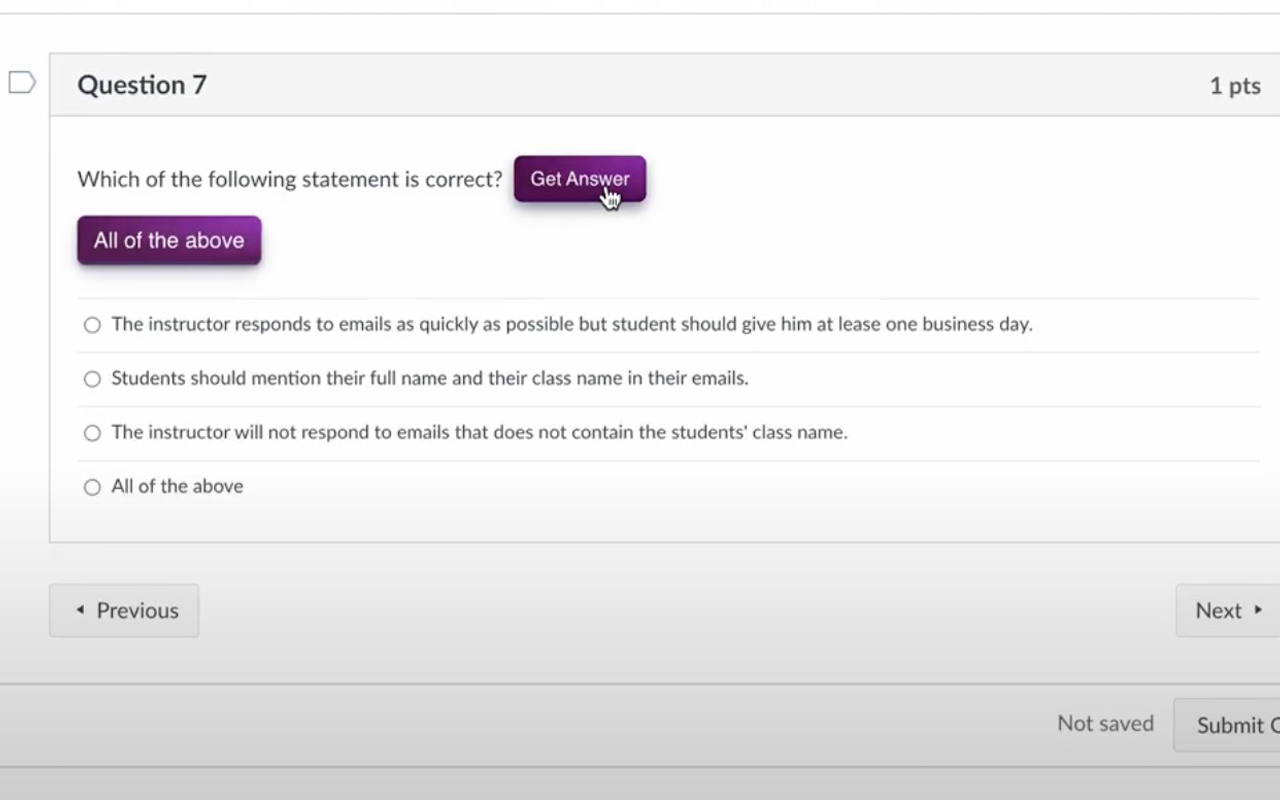 Canvas Quiz Solver - 截图 3