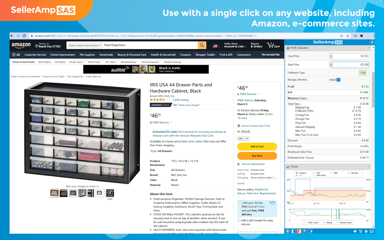 SellerAmp SAS - Amazon FBA Analysis Tool - 截图 2