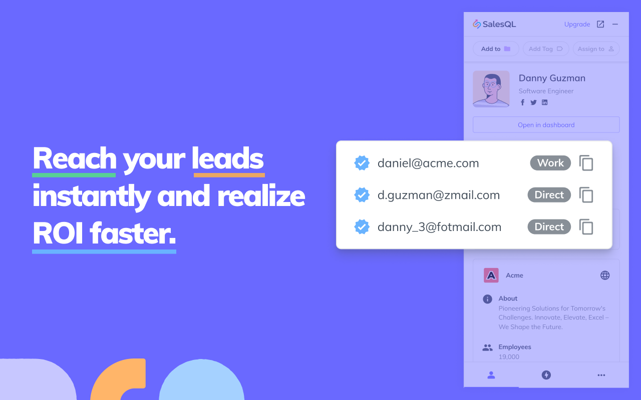 SalesQL - B2B Email Finder - 截图 3