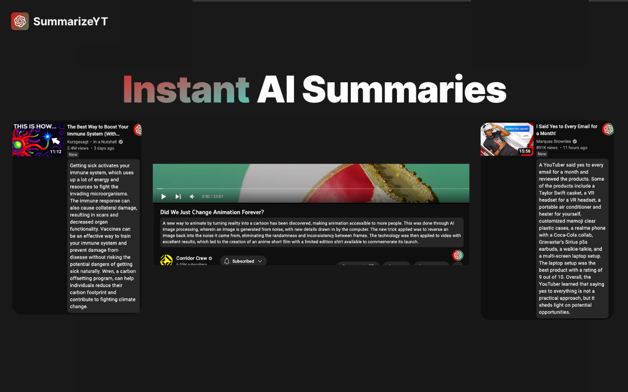 SummarizeYT - YouTube Summary with ChatGPT - 截图 2