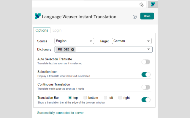 Language Weaver Instant Translation - 截图 2