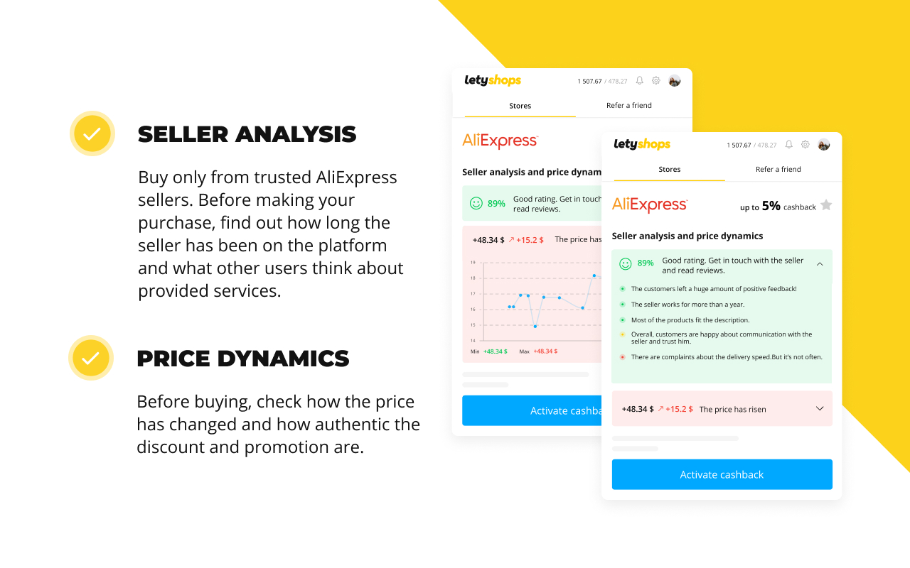 Cashback service LetyShops - 截图 5