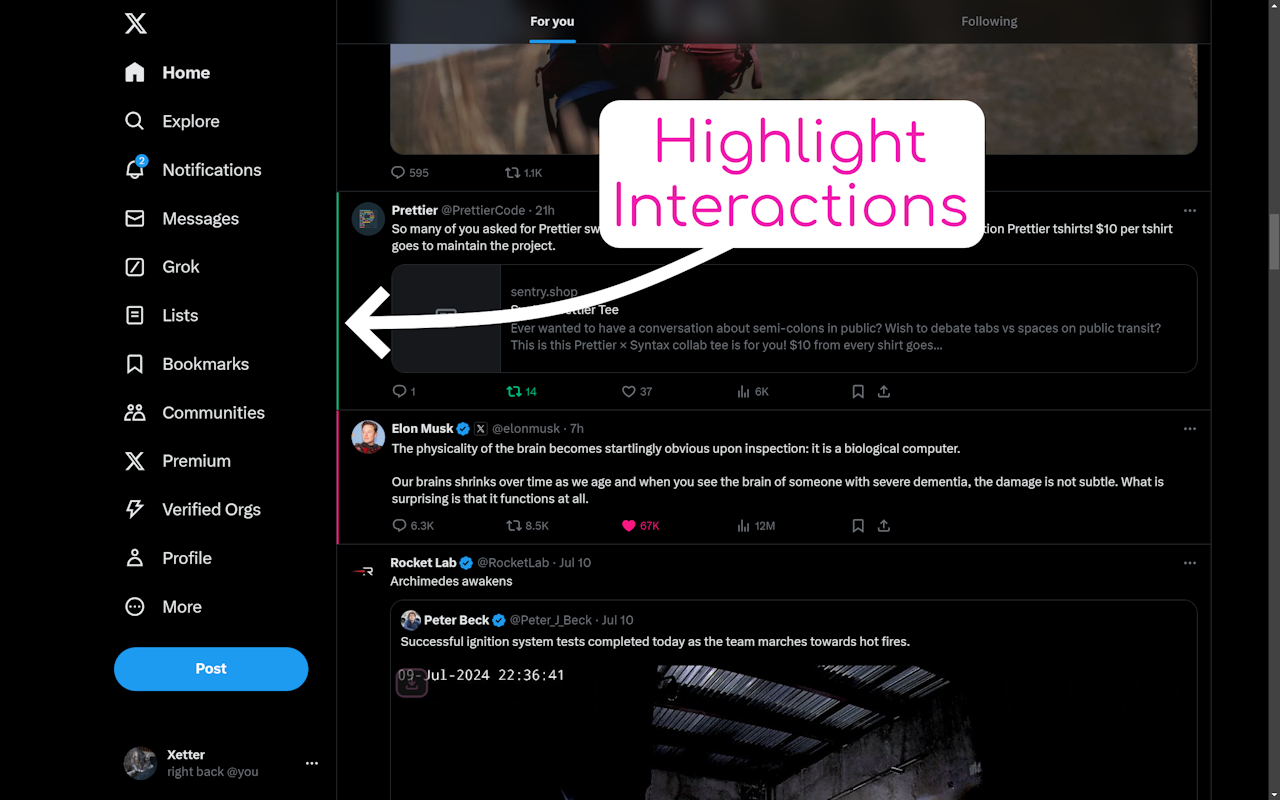 Xetter - 增强你的 X/Twitter 体验 - 截图 4