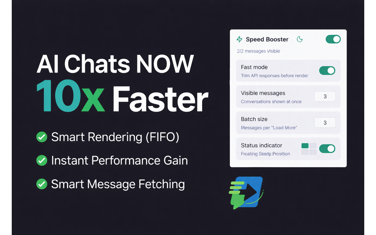 AI Chat Speed Booster chrome谷歌浏览器插件_扩展第4张截图