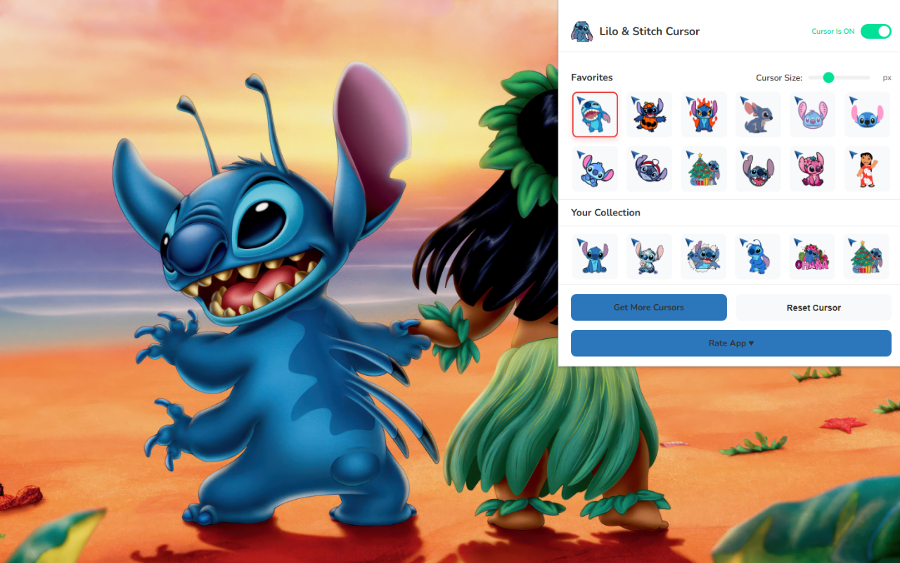 Lilo & Stitch Cursor ★ Custom Cursor for Chrome™ - 截图 3