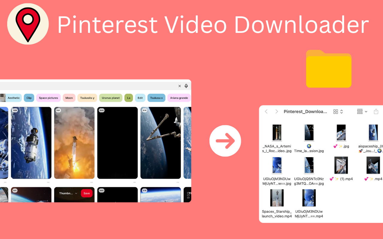 Pinterest Video Downloader - Pinterest Image & Video Downloader - 截图 1