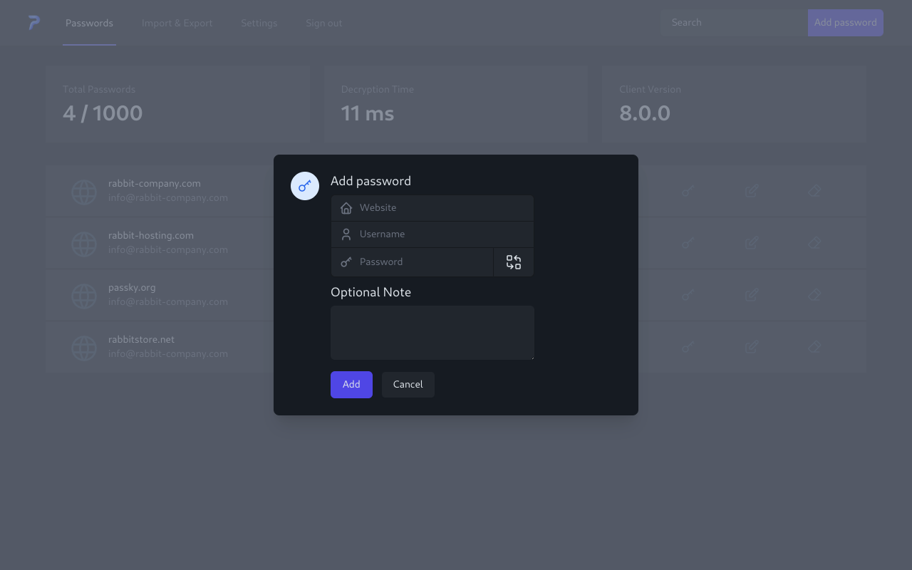Passky - Password Manager - 截图 2