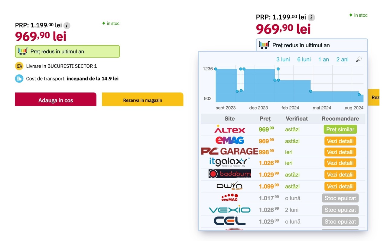 xPrice - istoric preturi & coduri de reducere - 截图 4