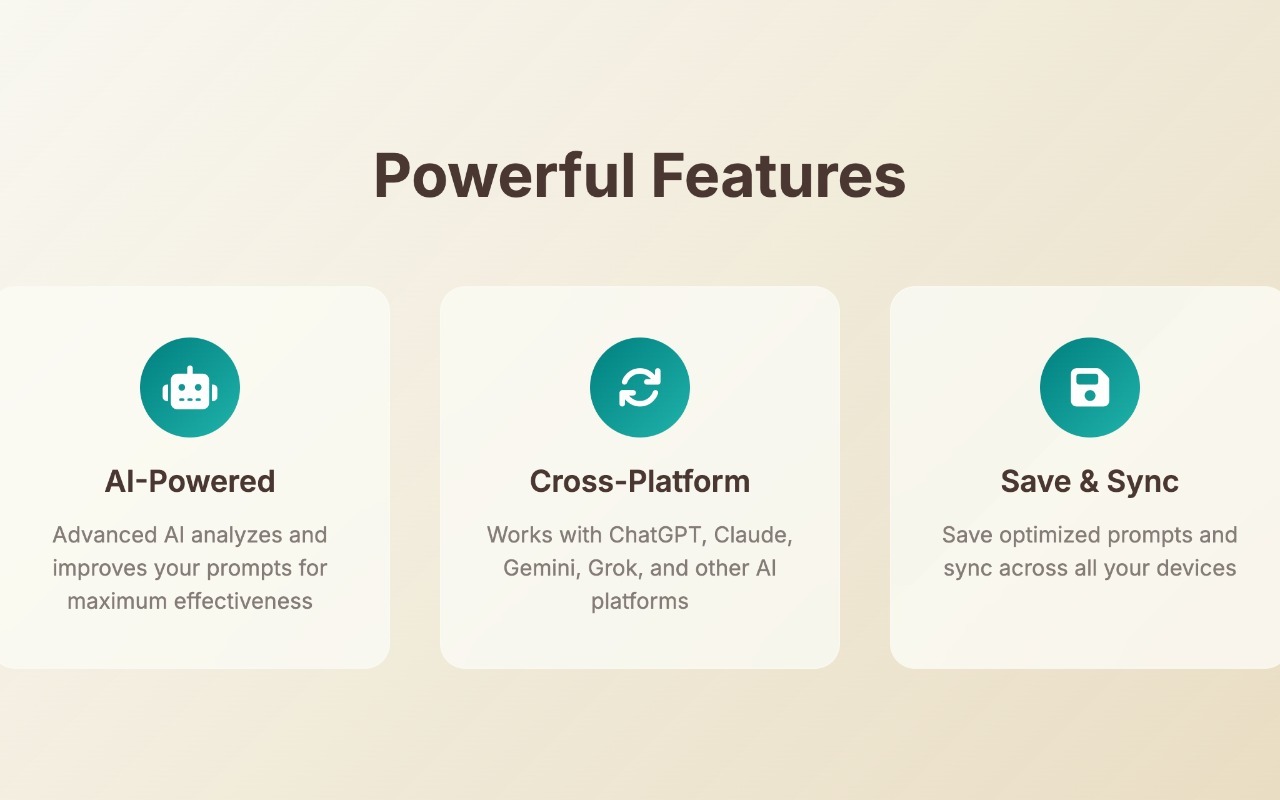 AI Prompt Optimizer chrome谷歌浏览器插件_扩展第4张截图