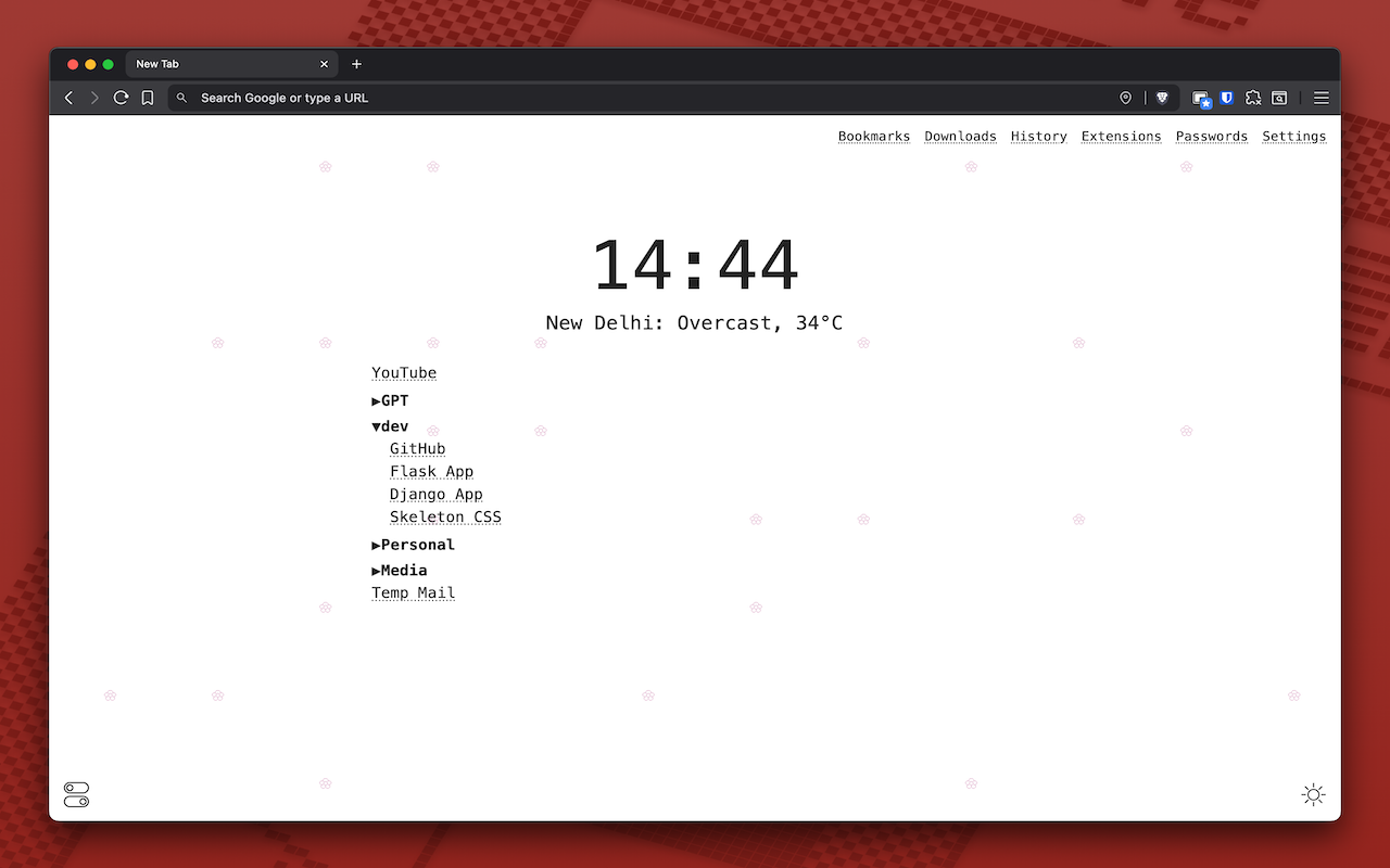 Minimal New Tab - 截图 3