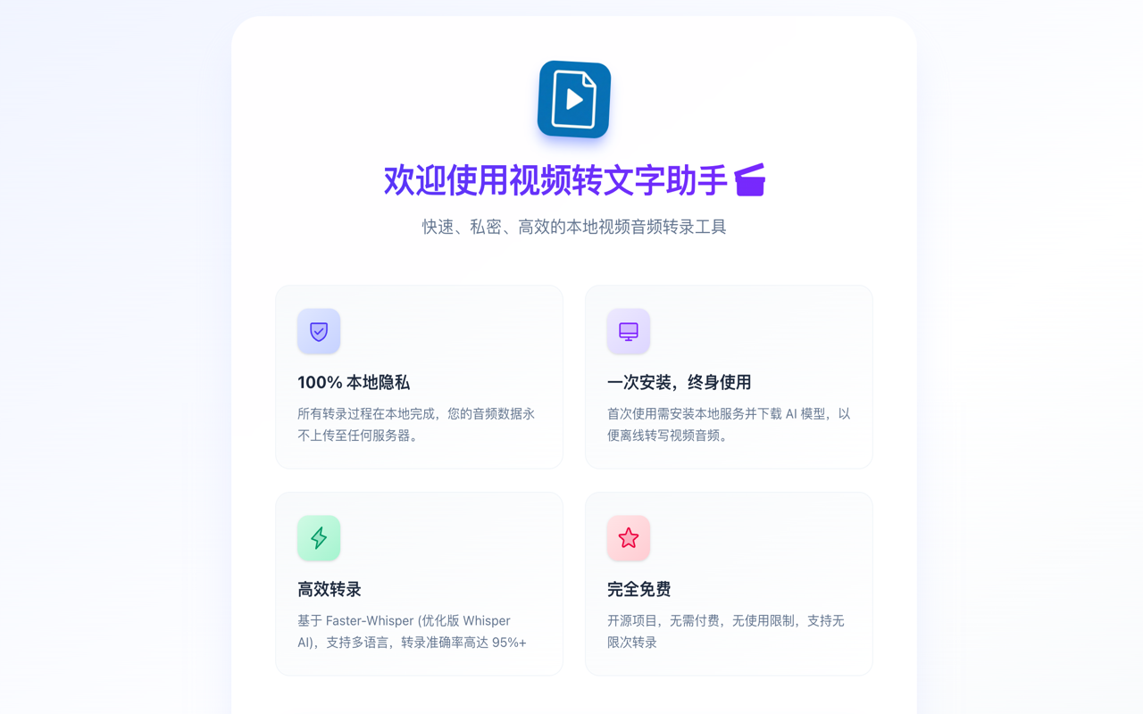 视频转文字助手 | Youtube/Bilibili视频文字提取 chrome谷歌浏览器插件_扩展第1张截图