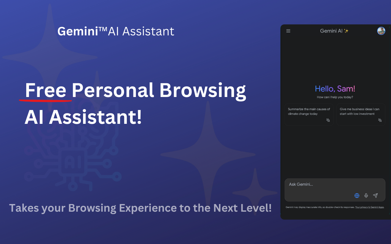 Gemini™ AI Assistant ✨ chrome谷歌浏览器插件_扩展第1张截图