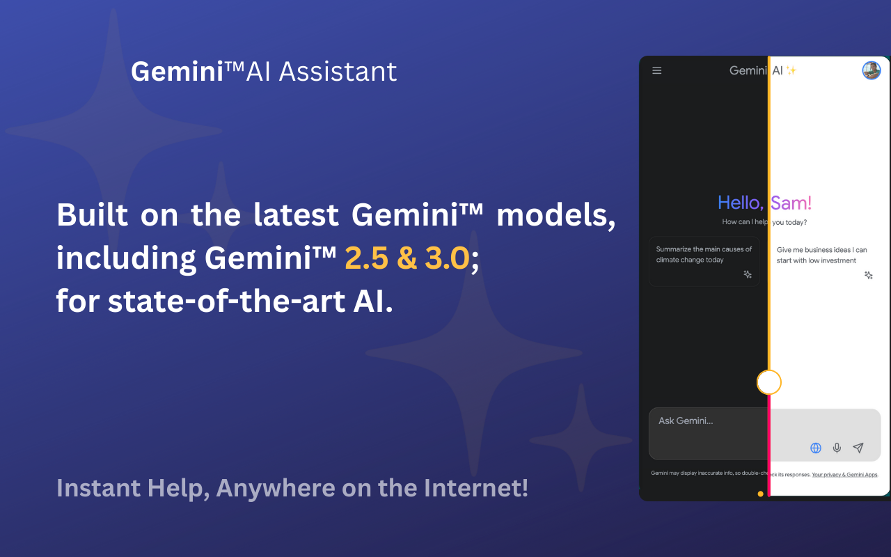 Gemini™ AI Assistant ✨ chrome谷歌浏览器插件_扩展第3张截图