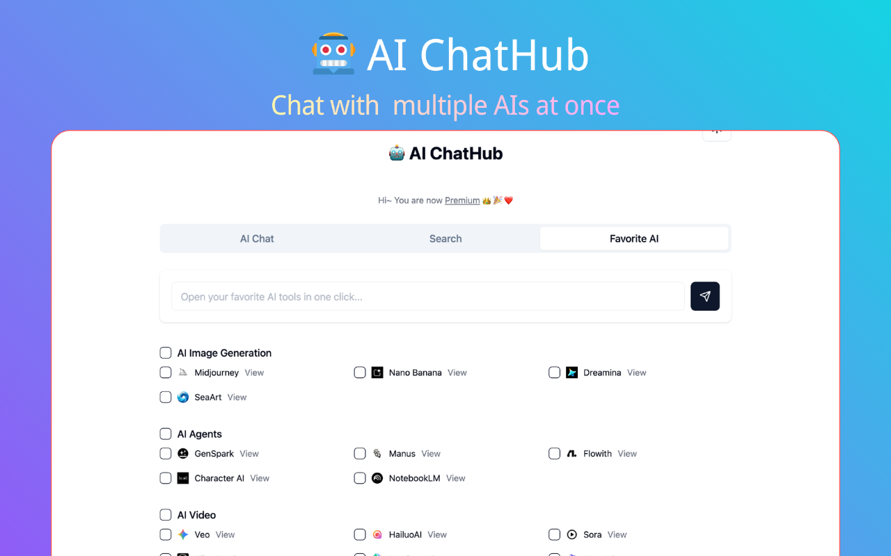 AI ChatHub chrome谷歌浏览器插件_扩展第2张截图