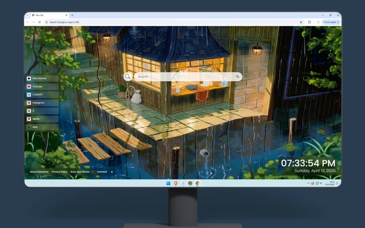 Evening Rain Live Wallpaper chrome谷歌浏览器插件_扩展第3张截图