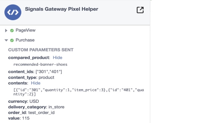 Signals Gateway Pixel Helper chrome谷歌浏览器插件_扩展第1张截图