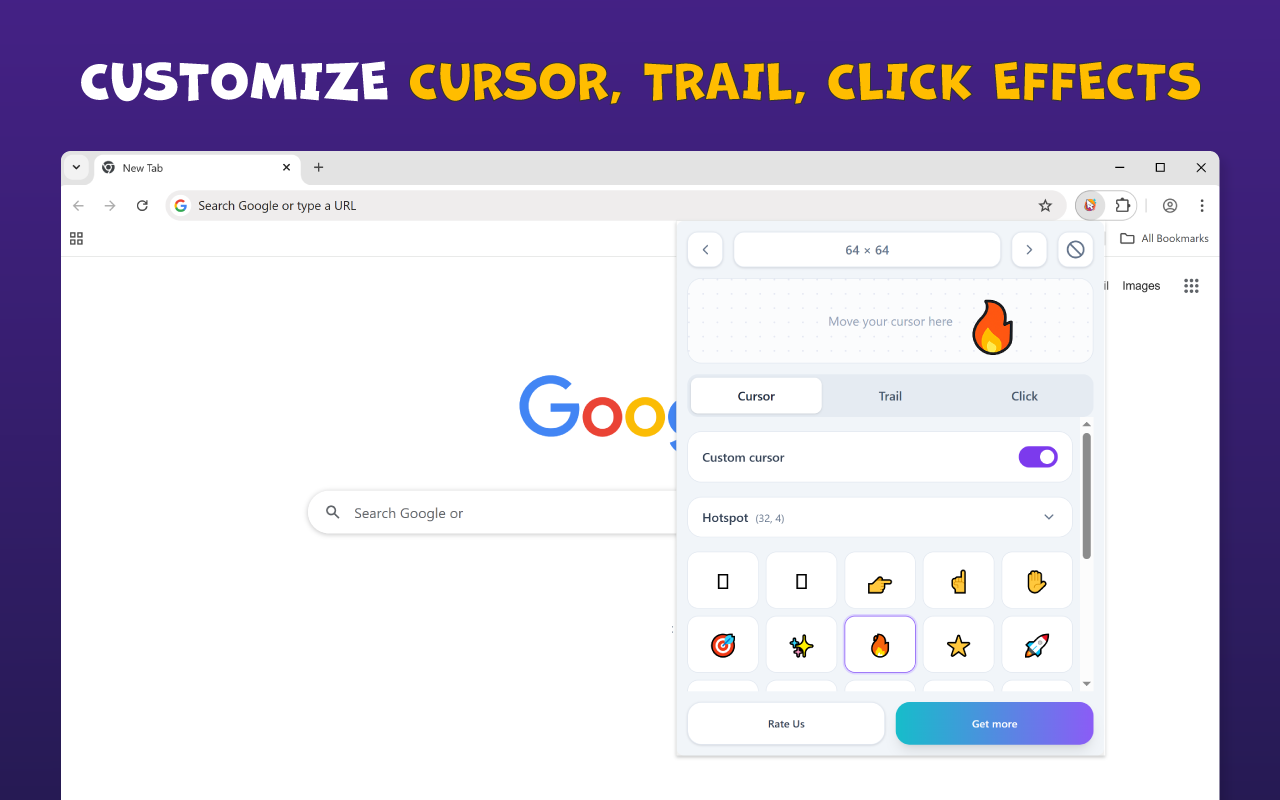 Custom Cursor Effects Customizer - 截图 3