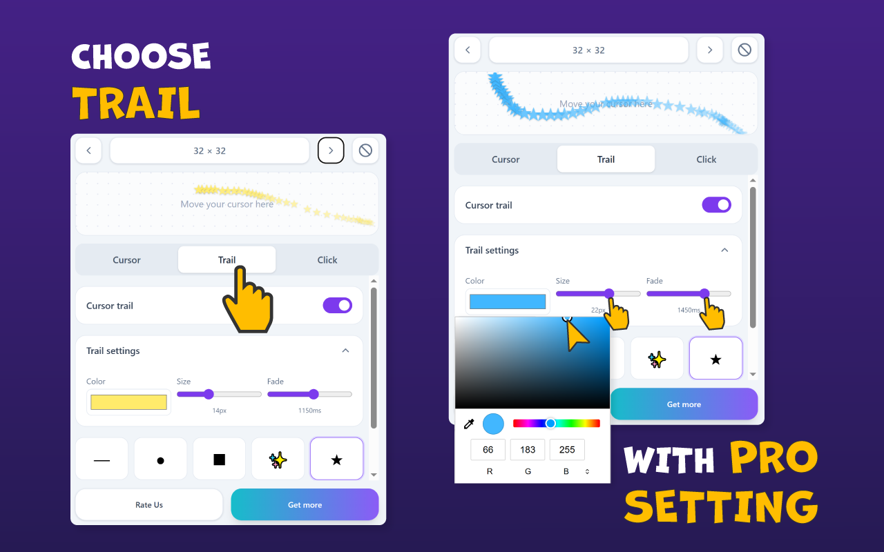 Custom Cursor Effects Customizer - 截图 5