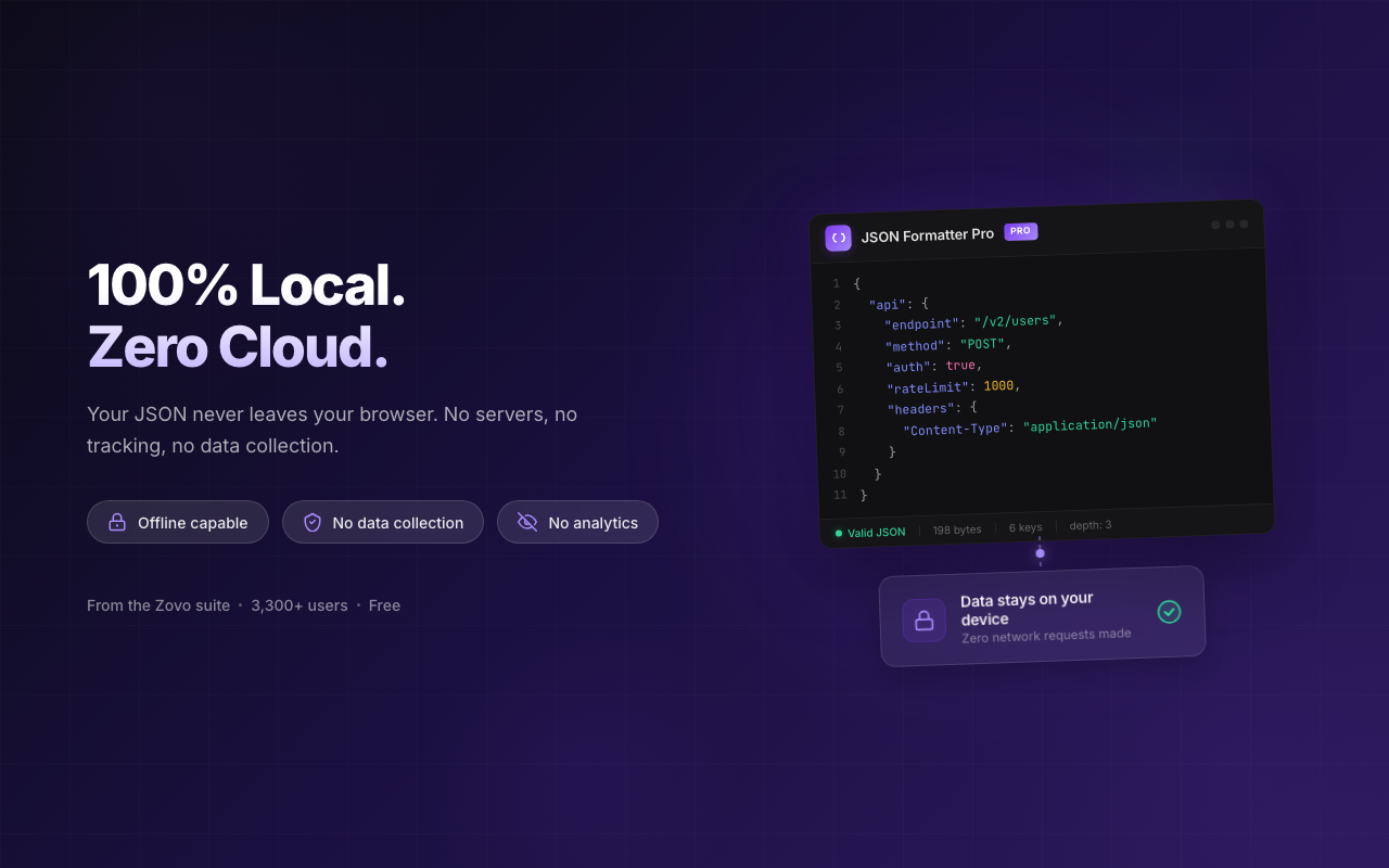 JSON Formatter Pro - 截图 1