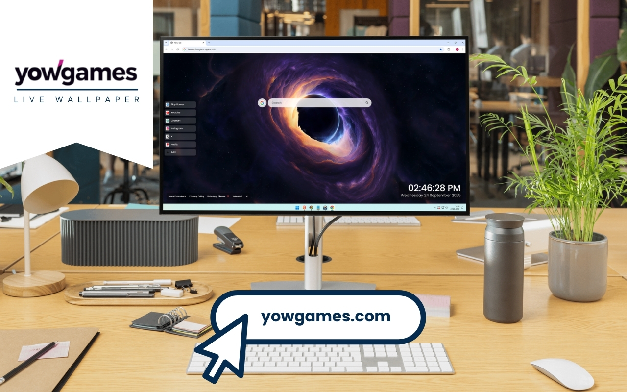 Sci-Fi Black Hole Live Wallpaper chrome谷歌浏览器插件_扩展第2张截图