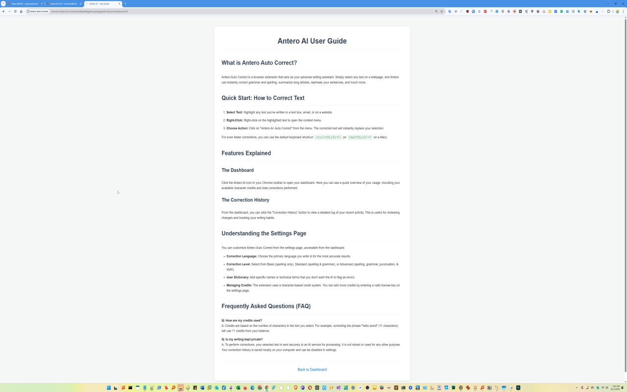 Antero AI Auto Spell Correct - 截图 4