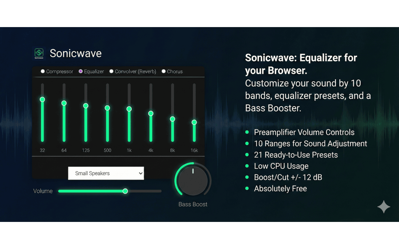 Sonicwave: Audio Equalizer & Bass Booster - 截图 2