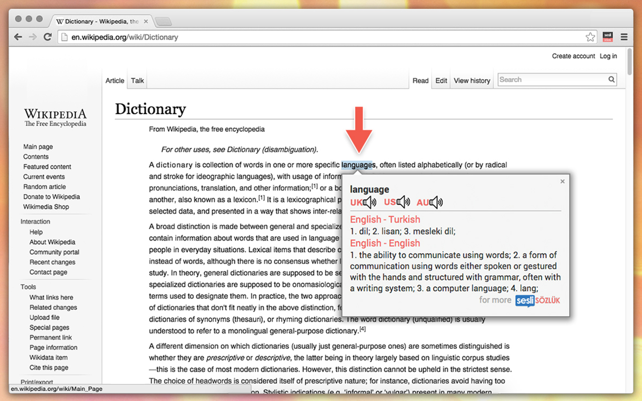 Sesli Sözlük Dictionary - 截图 2