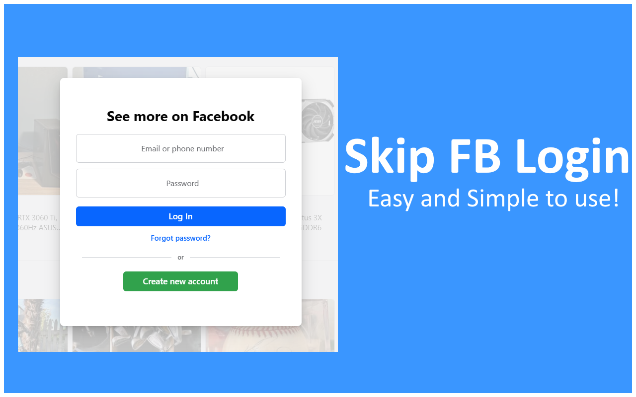 FB Login Popup Remover chrome谷歌浏览器插件_扩展第1张截图