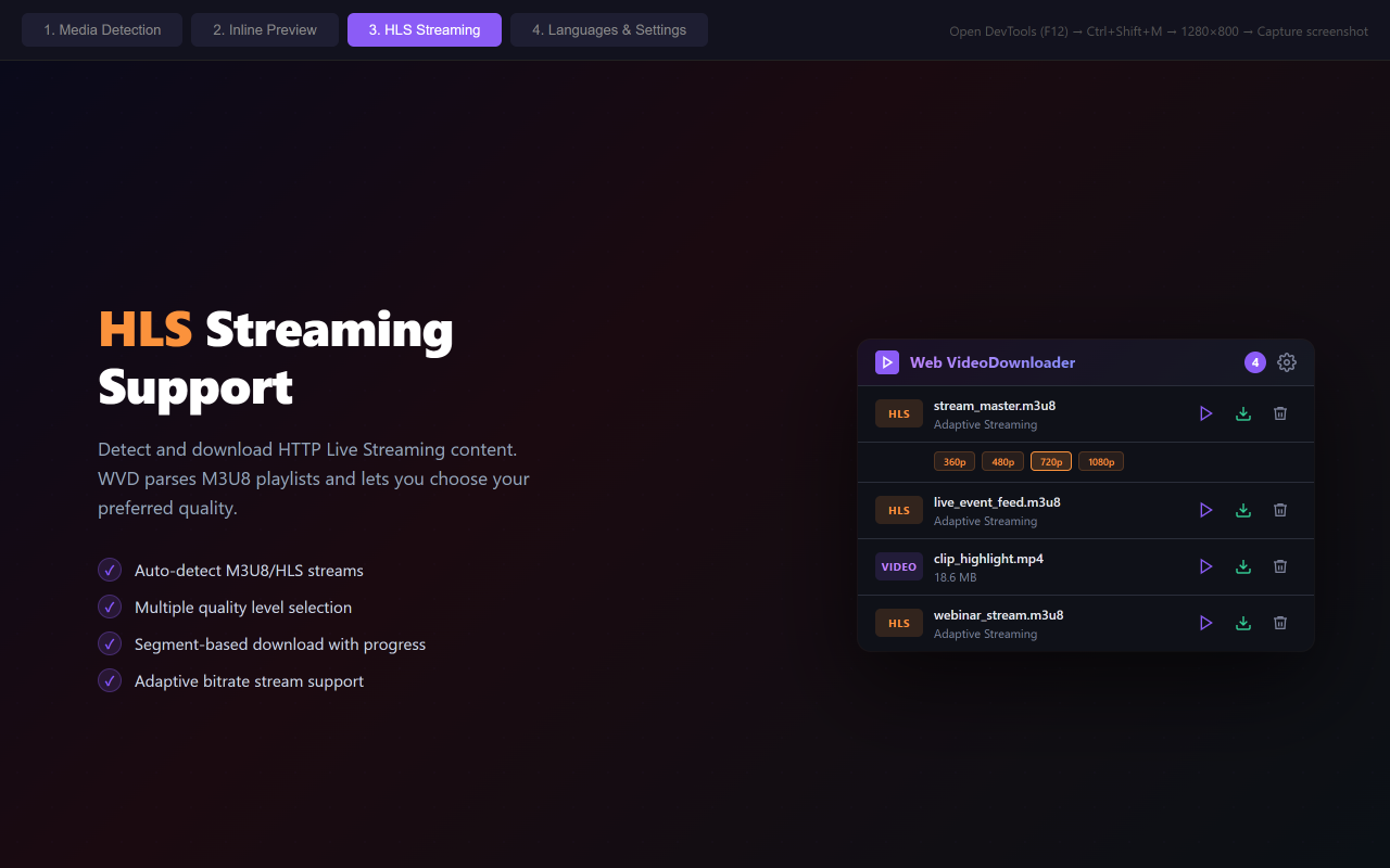 Web VideoDownloader chrome谷歌浏览器插件_扩展第1张截图