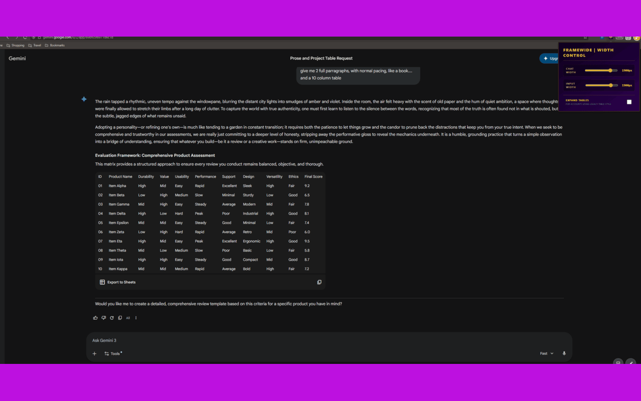 FrameWide: Gemini Width Control - 截图 3
